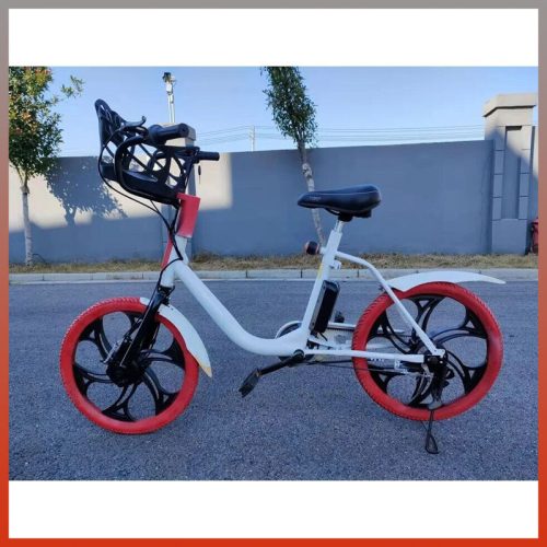 Carbon električno mestno kolo s košaro BS0249