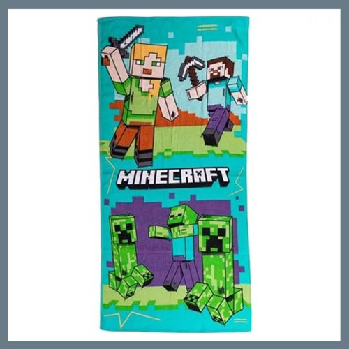 Minecraft Battle kopalna brisača, plažna brisača 70x140cm CBX2412024MC