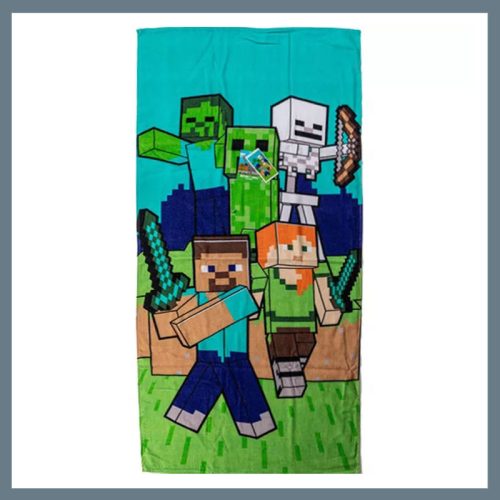 Minecraft kopalna brisača, plažna brisača 70x140cm CBX241254MC