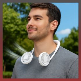 Mini prenosni ventilator z zaponko za vrat COOLIFY
