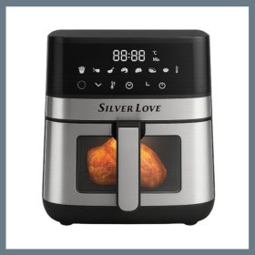 Silver Love Vroče-zračna pečica 8L, 2000W CY-5004