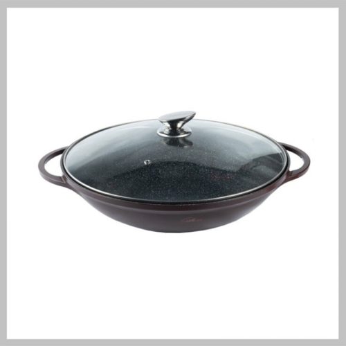Premium Platinum kovan aluminijev ponev 36 cm wok DAW36