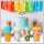 Set kozarcev z motivom sladoleda – 4 kos, 470 ml s pokrovčkom DC197329