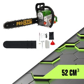   Procraft GS-52T verižna žaga, 4,2 HP, rezilo 40 cm, veriga 40 cm GS-52T