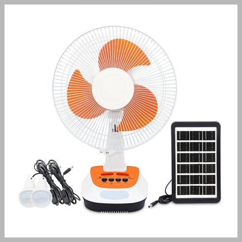 Sončni 12-palčni ventilator za polnjenje JG-2312