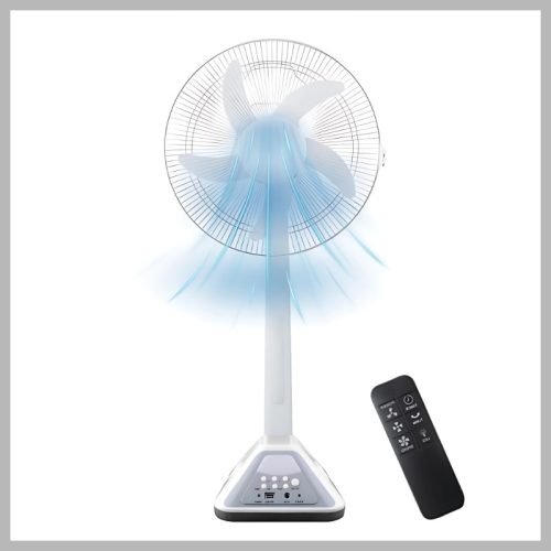 Sončni 16-palčni stoječi ventilator AC/DC JG-F316HS
