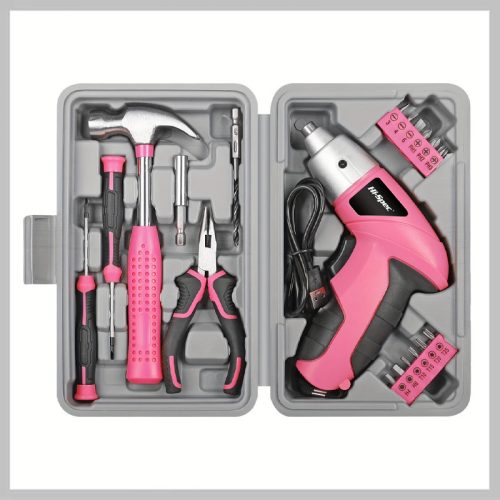 Kompaktni 3,6 V električni komplet orodja s shranjevalno škatlo Pink LR666726-P