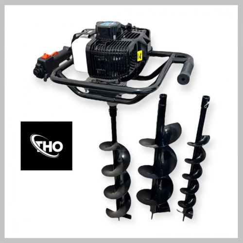 THO Lux Profesionalni bencinski vrtalnik za zemljo 6,3 HP M-9028 s 3 stebli