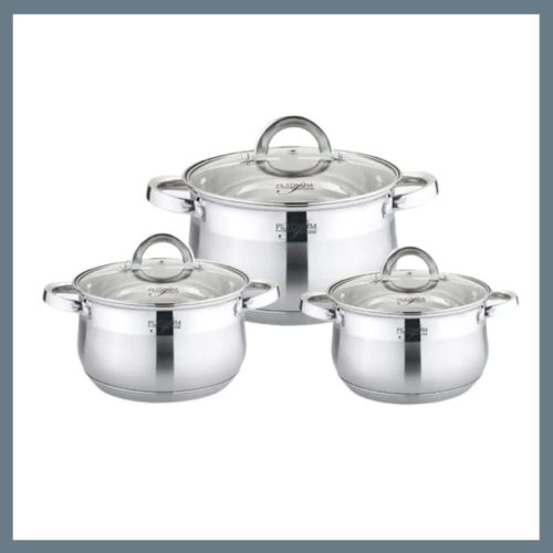 Platinum 6-plastni set posode iz nerjavečega jekla PL-10012