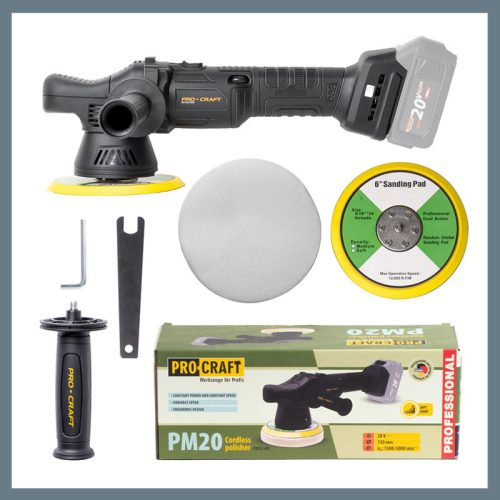 Procraft Polirka na baterije (brez baterije in polnilnika) PM20