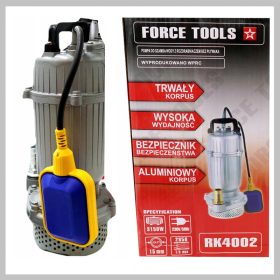 Aluminijasta črpalka za odpadne vode Force Tools RK4002