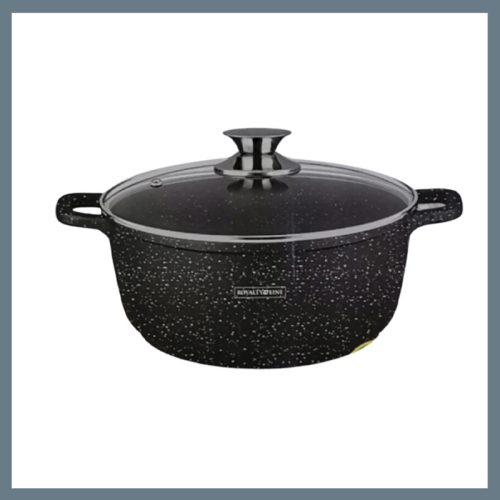 Royalty Line Lonec s prevleko iz marmorja in pokrovom, 44 cm, 24L RL-BS44MG
