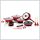 Royalty Line RL-ES1014MR: 17-delni komplet posode z marmornim premazom – rdeč
