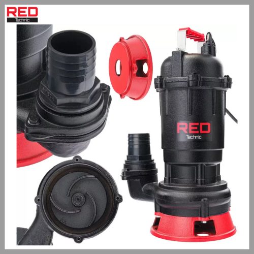 RED Technic RTPDSR0071 Potopna Fekalna Črpalka z Mlinčkom – za Odpadno Vodo