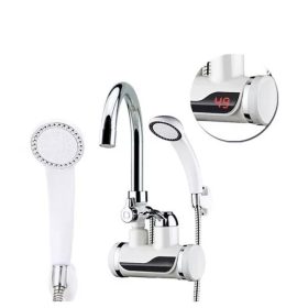 Električni pretočni grelnik vode s tušem