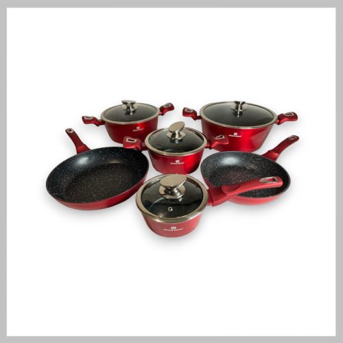 Silver Royal Metallic Line 10-delni set posode z marmorno prevleko SR-2020