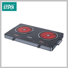  WINNING STAR Električni Dvojni Kuhalni Plošči 2 × 1800 W – model ST-9680