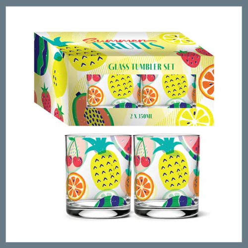 2 kos steklenih kozarcev za sadje 350 ml TUMB16