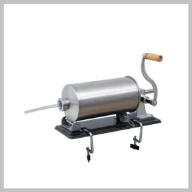   Vodoravni ročni stroj za polnjenje klobas Vanessa, 5 kg, nerjaveče jeklo, 4 lijaki