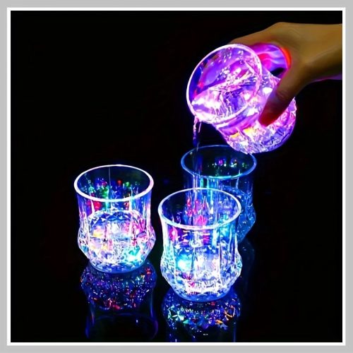 Komplet LED svetlečih kozarcev – 6 kosov 200 ml večbarvna svetloba YL1840711