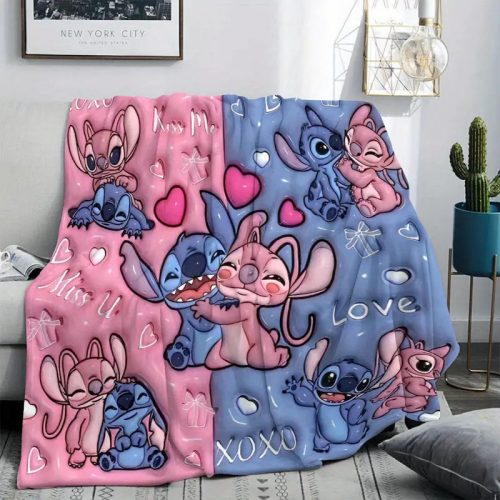 Poliestrska odeja s srčki motivi 100x150 cm YT1291444
