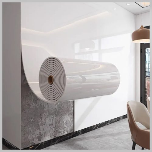Premium samolepilni plastični stenski panel z marmorastim učinkom - bela porcelana YW2166351