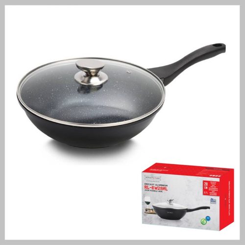 Royalty Line wok ponev z marmornim premazom 28 cm RL-BW28M