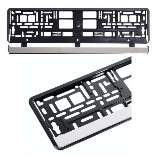 Nosilec registrske tablice VIO CHROME-BLACK CAR am61517