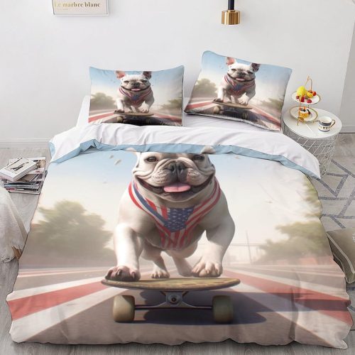 Kakovostno posteljno perilo Happy Dogs 6 G-04, 7 kosov