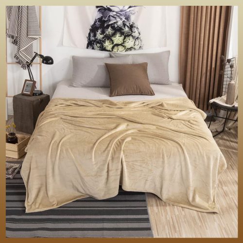 Plišasti pliš 180x200 v krem barvi hopekrem180x200